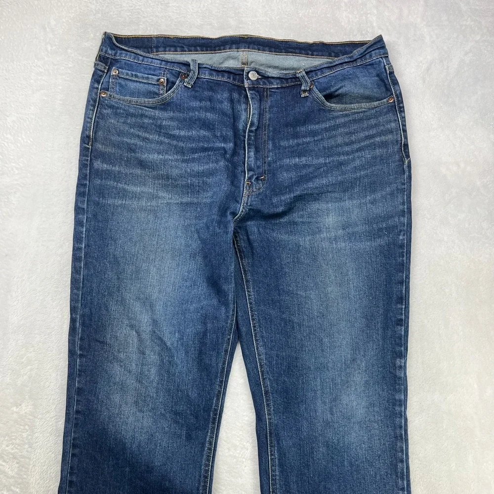 Levi's 541 Jeans Men's Blue Denim Stretch Relaxed‎ Straight Fit Zip Fly - 40X30